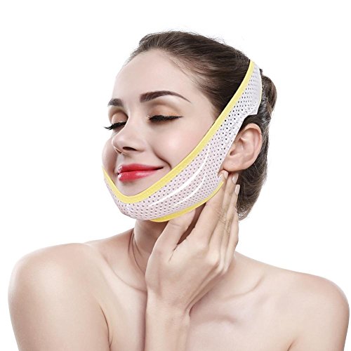 Semme Gesichtsabnehmen Maske Gesicht Bandagen Reducer Doppelkinn V-Linie und Anti-Falten Gill Gesichtspflege Haut Compact(M) von Semme