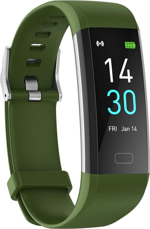 Septoui Smartwatch (Andriod iOS), mit Pulsmesser Blutdruck Fitnessuhr IP68 16 Sportmodi Schrittzähler von Septoui