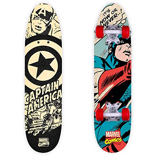 Wooden (Holz) Skateboard Captain America 61x15x8/10cm (9940) von Seven Polska
