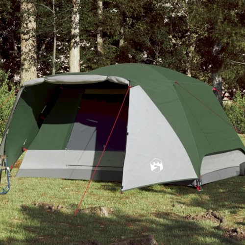 Campingzelt 6 Personen Grün 412x370x190 cm 190T TAFT, ShGaxin Caming Zelt, Camping Markise Zelt, Camping Tents, Camping-Zelt - 94418 von ShGaxin