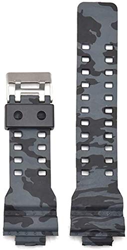 Shieranlee 16mm Armband Kompatibel mit Casio G-Shock GA-110 GA-100 GD-100 Men Sports Waterproof Replacement Bracelet Band Strap von Shieranlee