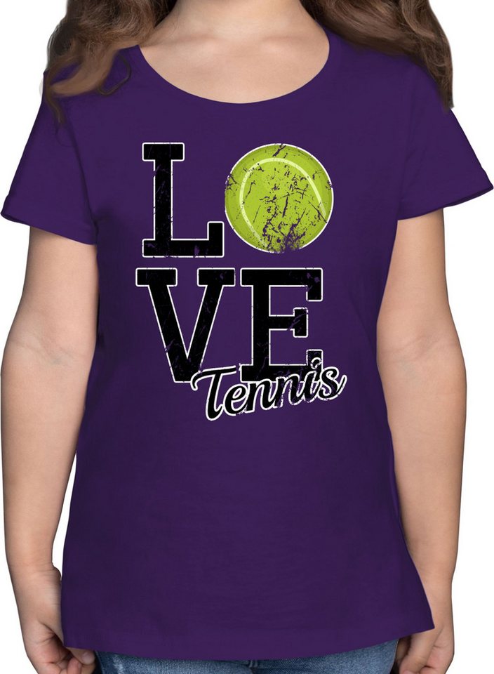 Shirtracer T-Shirt Love Tennis Kinder Sport Kleidung von Shirtracer