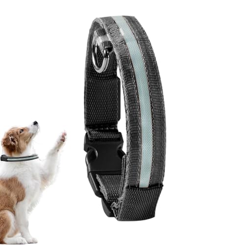 Shitafe LED-Halsband, Leuchtendes Leuchthalsband für Hunde, Verstellbare, im Dunkeln leuchtende Halsbänder für Welpen, mittelgroße und kleine Hunde von Shitafe