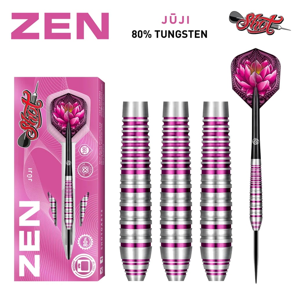 Zen Juji Steeldart Set 80% Tungsten 23g von Shot