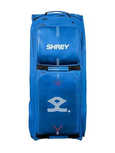 Shrey Meta 150 Wheelie Cricket-Tasche, Stahlblau von Shrey