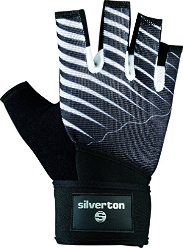 Silverton Erwachsene Handschuhe Cross Grip, schwarz/Weiß, S von Silverton