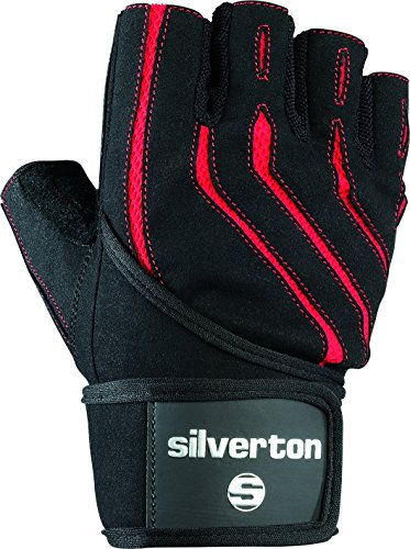 Silverton Erwachsene Handschuhe Power 4, schwarz/Rot, XXL von Silverton
