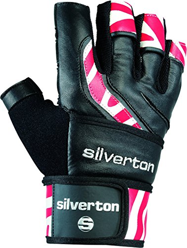 Silverton Erwachsene Handschuhe Power Stripes, schwarz/Rot, XXL von Silverton