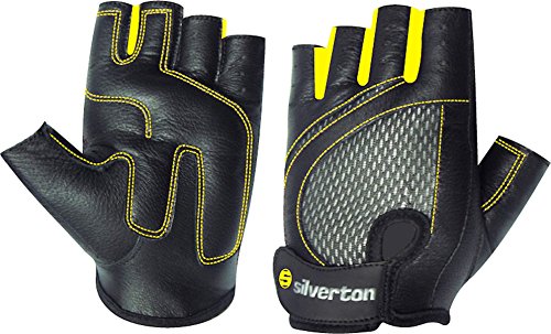 Silverton Fitness Handschuhe Lady, schwarz/gelb, M von Silverton