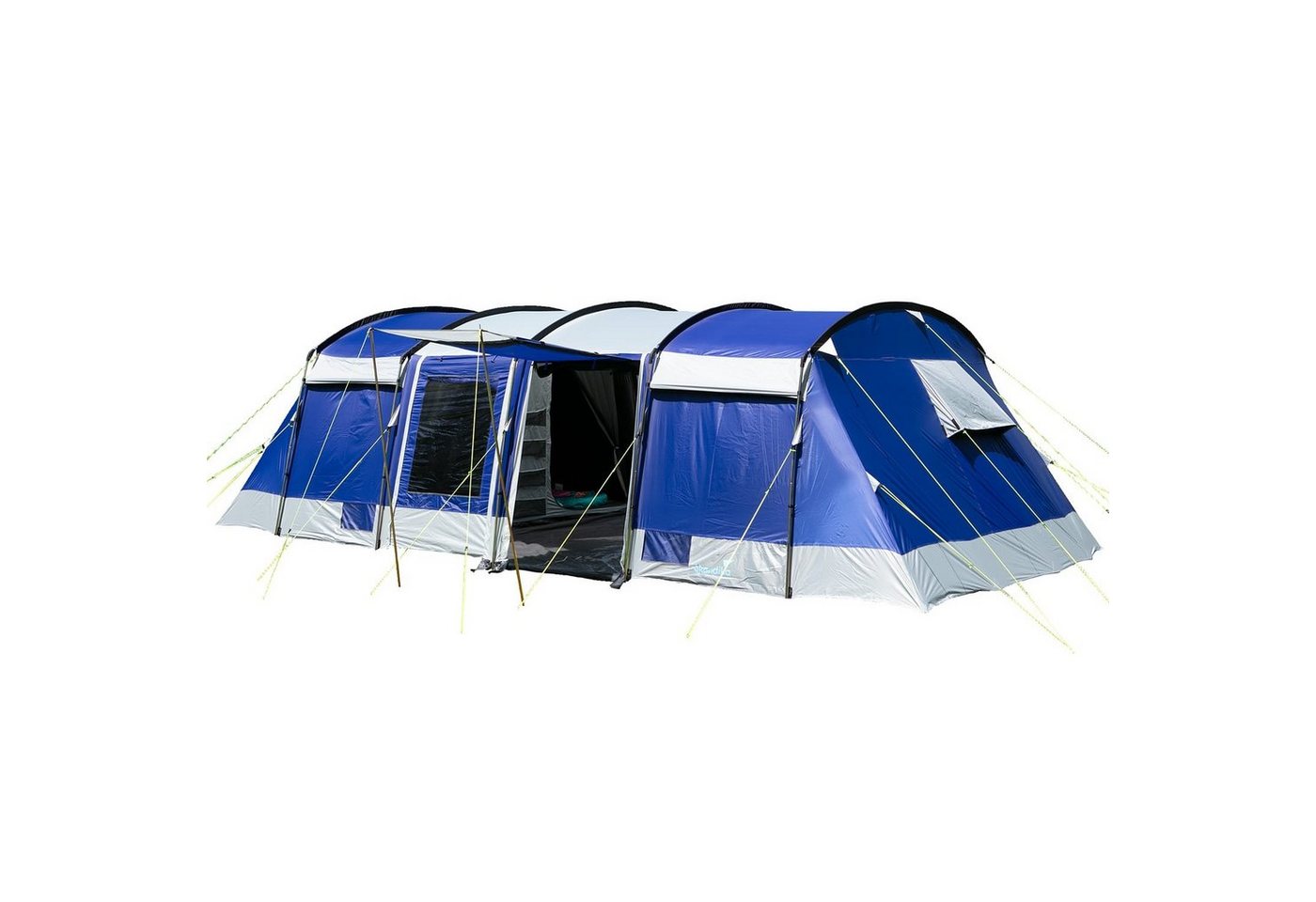 Skandika Tunnelzelt Montana 10 Sleeper (blau), für 10 Personen, Camping Zelt von Skandika