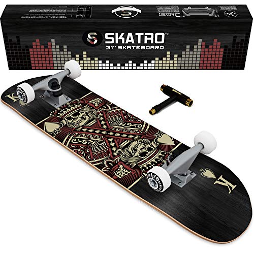 Skatro - Pro Skateboard 31" Complete Skateboard. Skate Board Ages: Adults, Boys, Girls, Beginners, and Kids von Skatro