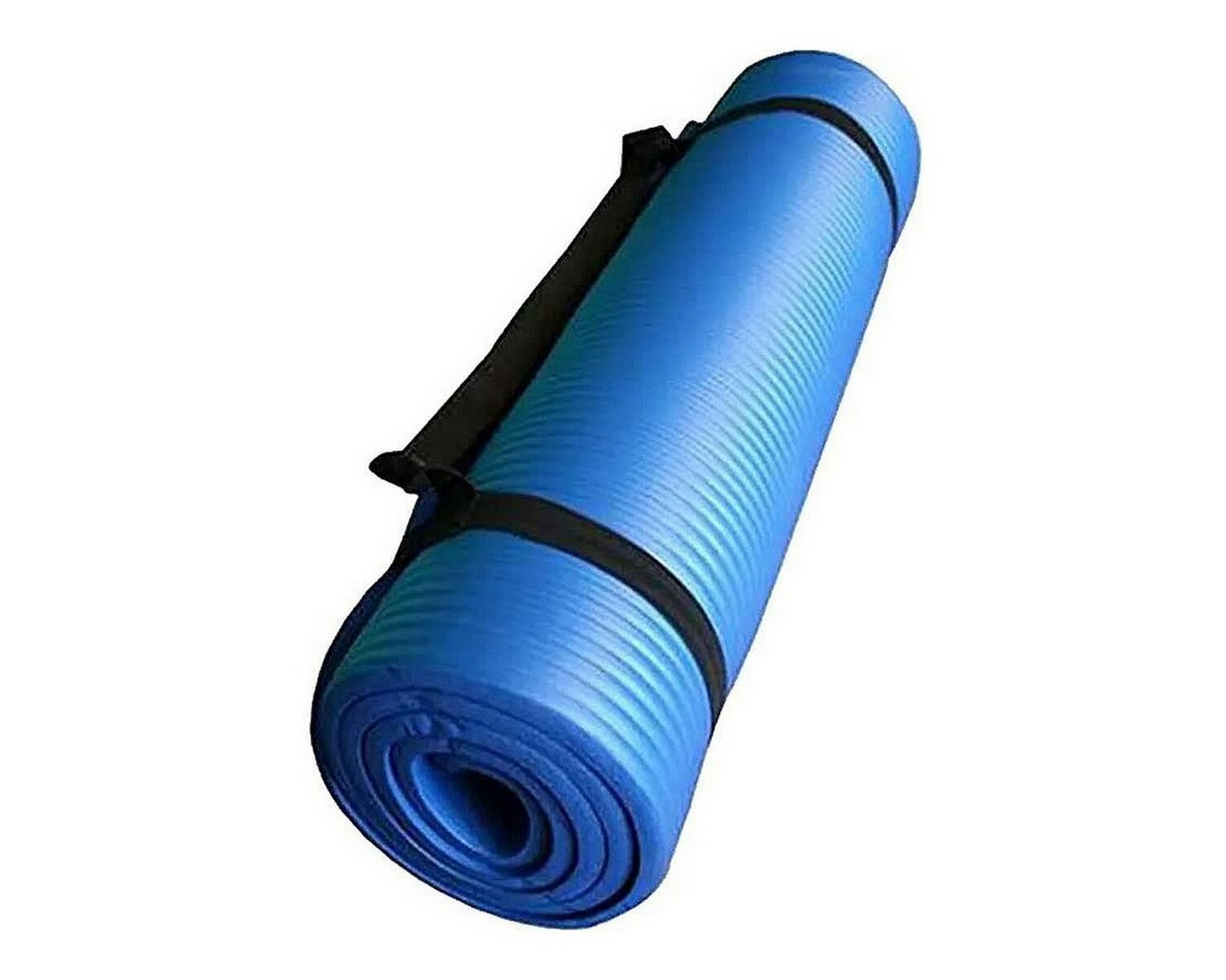 Softee Yogamatte Jute-Yoga-Matte Softee Fitness Matrixcell Blau (180 x 60 cm) von Softee
