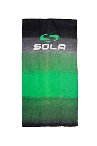 Sola Towel Velourstuch, schwarz/grün, 75 x 150cm von Sola