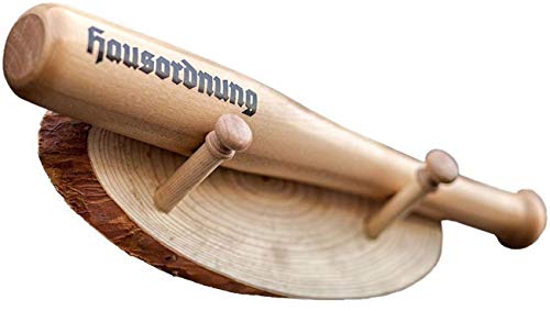 Schwerer Deko Baseballschläger 40 cm mit Wandhalterung von Spaß Kostet
