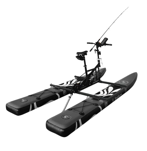 Spatium Inflatable Water Bike Grey Pedal Boat Inflatable Fishing Boat Pedal Kayak Release Your Hand End Enjoy Fun Water and Fishing Inflatable Water Bicycle von Spatium