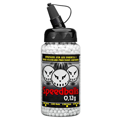 Speedballs Airsoft Munition New Formula BBS 0,12g 2.000er Speedloader weiß von Speedballs