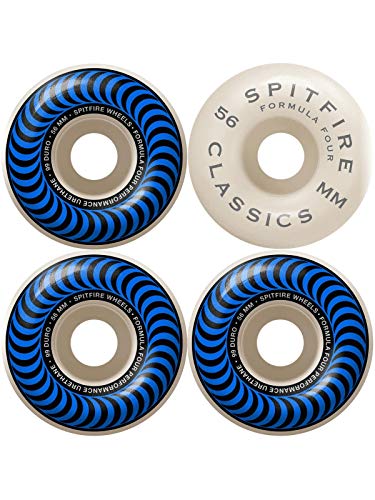Spitfire Formula Four Classics 99 Skateboard, blau, 56 mm von Spitfire