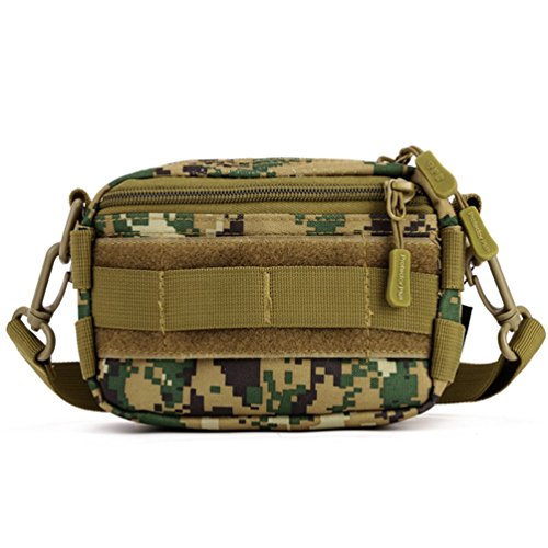 Protector Plus Taktische Tasche Militär Beutel MOLLE Outdoor Casual Kurier Tasche Taille Gürtel Pack (Tarnung-Dschungel) von Sport Tent