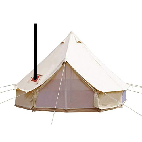 Sport Tent wasserdichte Campingzelt Familienzelt Baumwolle Tipi Zelt mit Herdheber/Lochrohrentlüftung Indiana Zelt 3M Bell Tent Teepee Pyramidenzelt, 3 M von Sport Tent