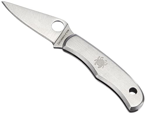 Spyderco C133P Erwachsene Taschenmesser Bug Knife, Plain, grau, One Size von Spyderco