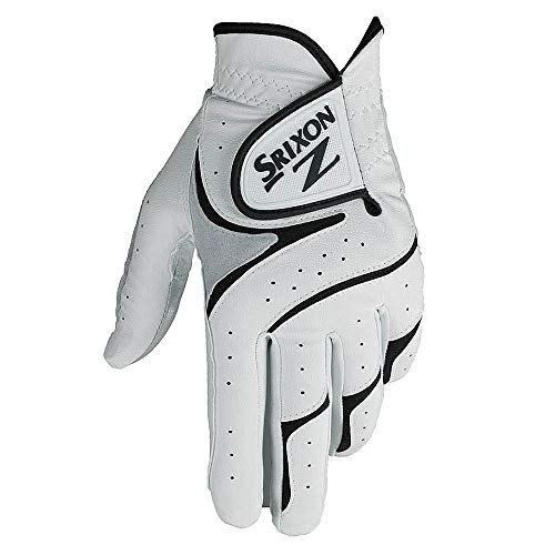 Srixon Herren Z Allwetter-Golfhandschuhe, weiß/schwarz, Größe L, Linke Hand von Srixon