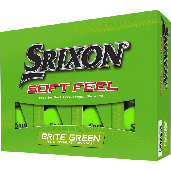 Srixon Golfball Soft Feel Brite - 12er Pack grün von Srixon