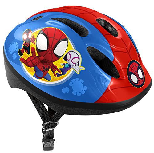 STAMP Boys Bicycle Helmet S Spidey, RED Blue, S von Stamp