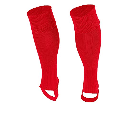 Uni Footless Socks - Red - size Adult von Stanno