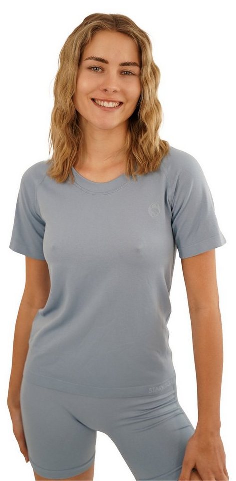 Stark Soul® T-Shirt Damen Sportshirt Kurzarm RACER Sport Shirts Seamless. mit Rundhalsausschnitt von Stark Soul®