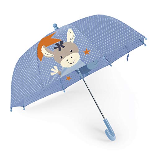 Sterntaler Regenschirm, Esel Emmi, Alter: Kinder ab 3 Jahren, Hellblau/Mehrfarbig, 60 cm von Sterntaler