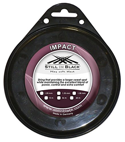 Still in Black Impact Garniture Tennisschlägersaiten Tennis, 1.30 mm x 12 m von Still in Black