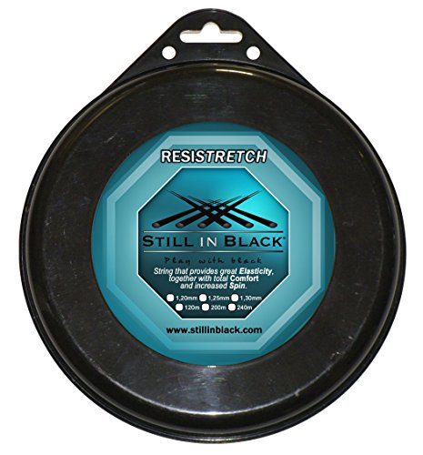 Still in Black M resistretch Seil für Tennisschläger Unisex, Uni, M Resistretch, Blau - Petrol, 1,25 mm von Still in Black