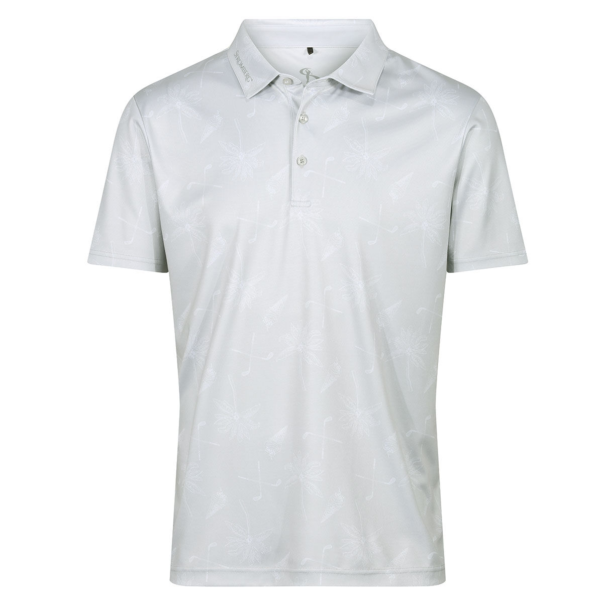 Stromberg Men's Etna Print Golf Polo Shirt, Mens, Grey, Xxl | American Golf von Stromberg