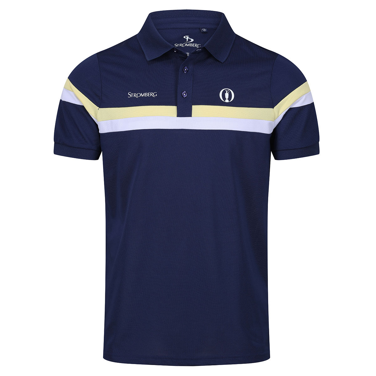 Stromberg Men's Open Dormie Golf Polo Shirt, Mens, Navy/white/melon, Xxl | American Golf von Stromberg