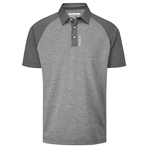 Stuburt Golf Herren Feuchtigkeitsdicking Golf Poloshirt - Slate Grau - S von Stuburt