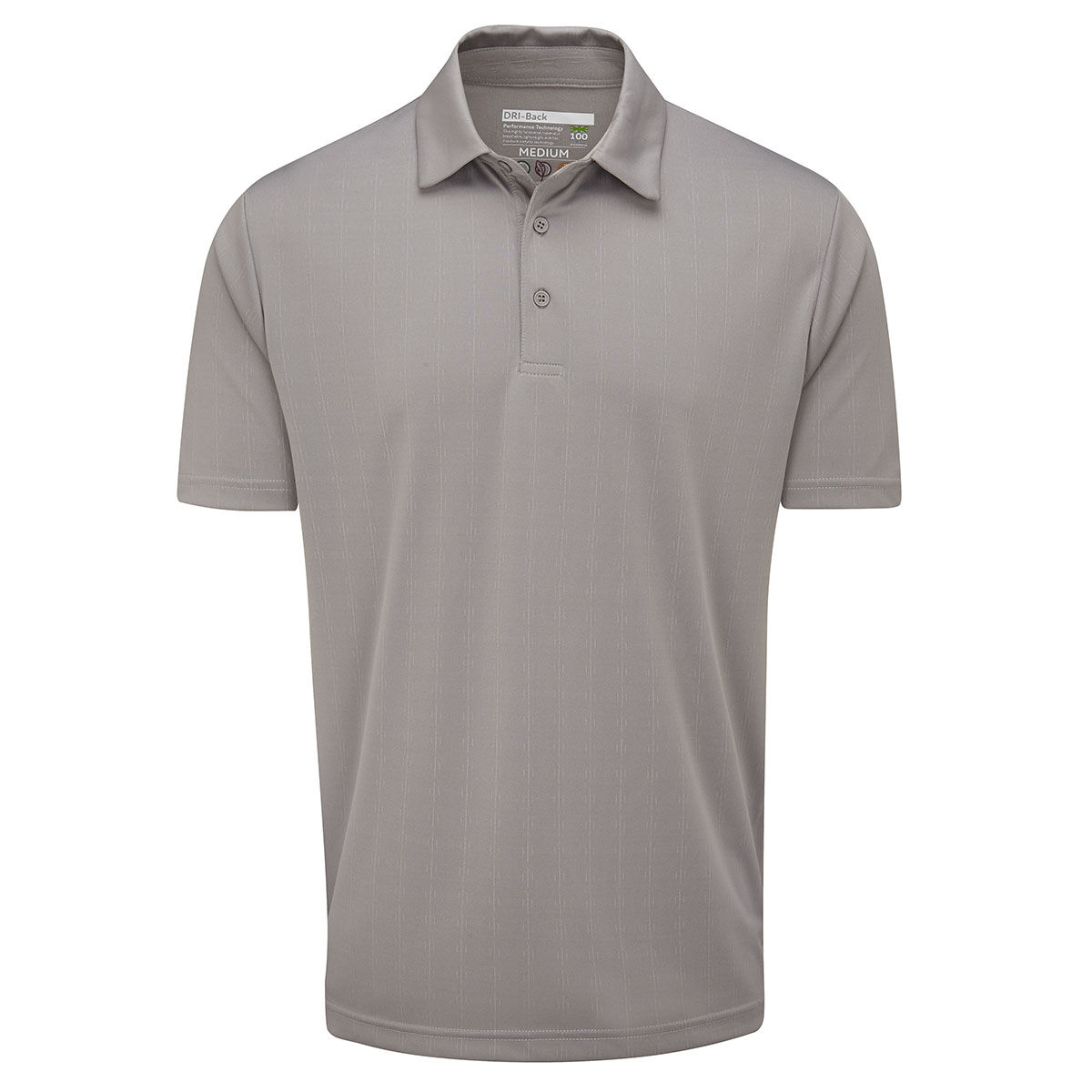Stuburt Men's Eider Golf Polo Shirt, Mens, Ash, Large | American Golf von Stuburt