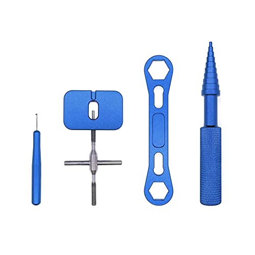 Sujurio Rollenreparatur-Werkzeugsatz für Angelrollenwartung, Spulen-Demontageschlüssel, Angelwerkzeuge, Blau von Sujurio
