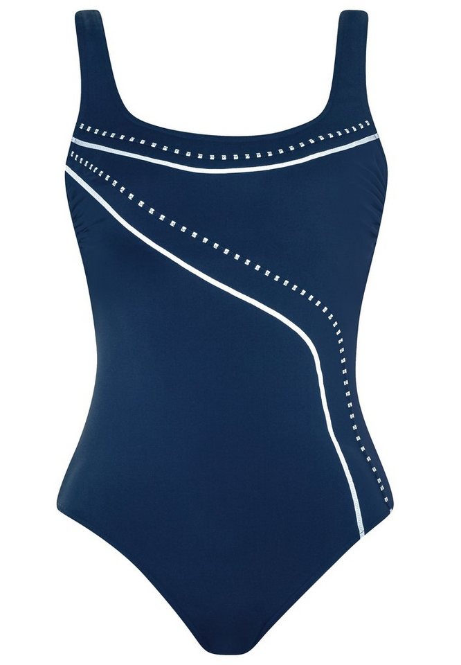 Sunmarin Badeanzug Basic (1-St) Badeanzug - Schnelltrocknend - Mit Soft-Schalen, Elegante Raff-Details von Sunmarin