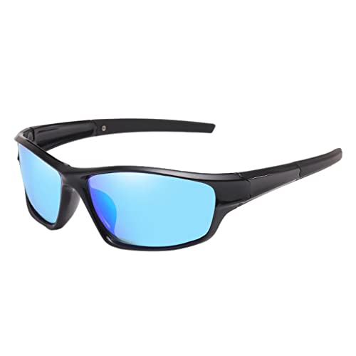 Polarisierte Sport Sonnenbrille Skifahren Radfahren Brille für Frauen UV Schutz Sonnenbrille Winddicht Staubdicht Anti Nebel Brillen , Blau von SM SunniMix
