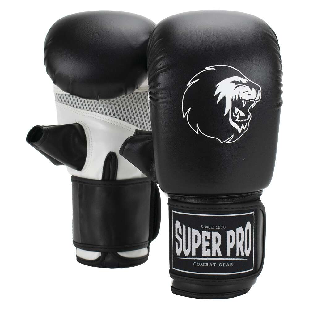 Super Pro Boxhandschuhe "Victor", XL, Schwarz-Weiß von Super Pro