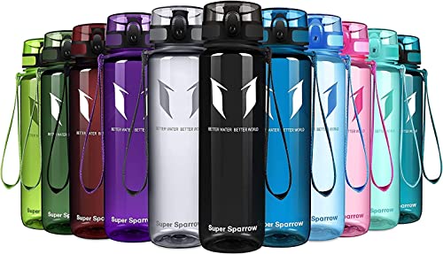 Super Sparrow Trinkflasche - Tritan Wasserflasche - 750ml - BPA-frei - Ideale Sportflasche - Sport, Wasser, Fahrrad, Fitness, Uni, Outdoor - Leicht, Nachhaltig von Super Sparrow