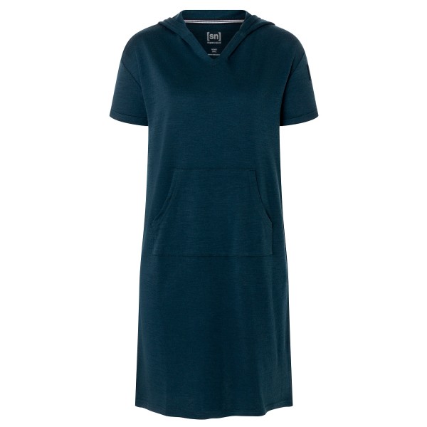 super.natural - Women's Hooded Bio Dress - Kleid Gr 40 - L blau von Super.Natural
