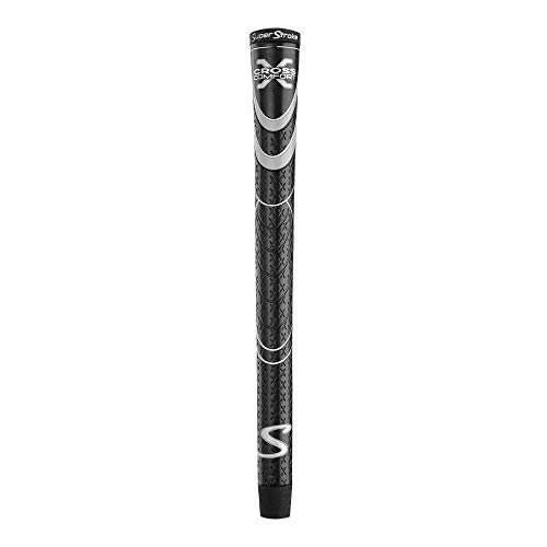 SuperStroke Unisex-Erwachsene Cross Comfort Golfschlägergriff (Standard) Golfschläger-Griff, schwarz/grau von SuperStroke