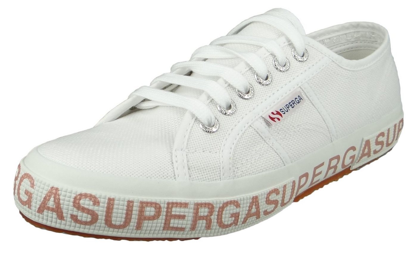 Superga S111XQW 2750 COTW Glitterlettering A01 white bronze Sneaker von Superga