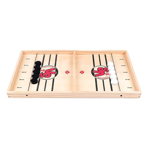 Super Fast Sling Puck Game | Table Top Puck Table Game,Wooden Hockey Game,Foosball Winner Board Game,Desktop Sport Board Game for Family Game Night Fun von Suphyee