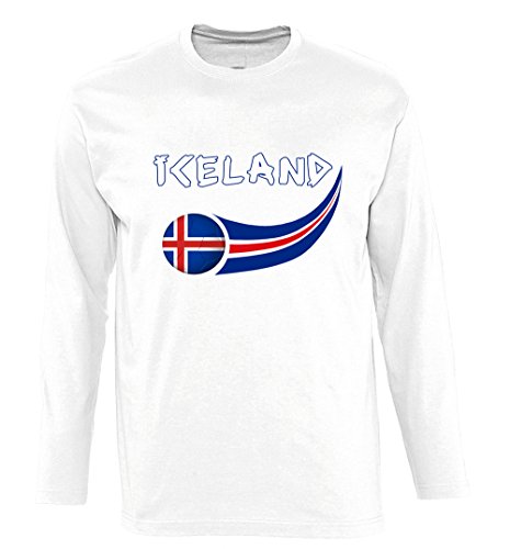 Supportershop Shirt Island L/S Herren, Weiß, fr: XL (Größe Hersteller: XL) von Supportershop