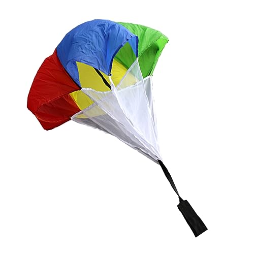 Supvox Bunte Laufausrüstung Fußball-Widerstands-Trainingsgerät Widerstands-Regenschirm für Ausdauertraining Fallschirm für Kinder Fallschirm mit Laufwiderstand Kinder fußball Laufen von Supvox