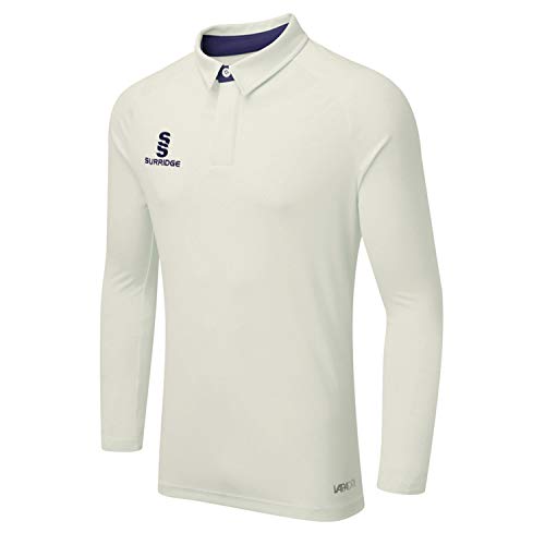 Surridge Sports Herren Ergo Long Sleeve Cricket, Hemd, Navy, Size 2X-Large von Surridge Sports
