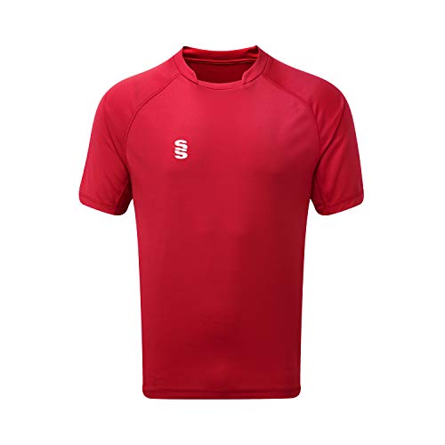 Surridge Sports Herren Stand Collar Games Shirt XL rot von Surridge Sports