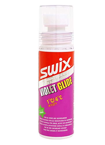 SWIX, Skiwachs, fluoriertes Flüssigwachs, +1 Grad bis -6 Grad, F7L, Glide Violett von Swix